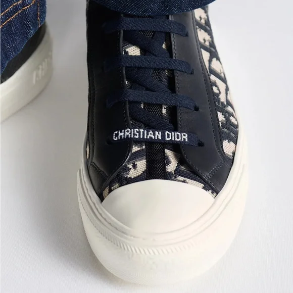 Christian Dior WALK ‘N’ DIOR trotter knit sneakers tennis shoes 39.5 9.5 - Picture 7 of 10